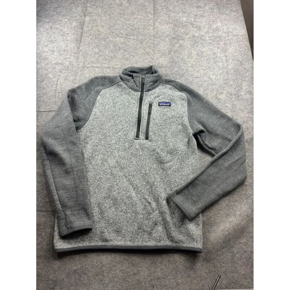 Patagonia Better Sweater 1/4 Zip Fleece Pullover Grey Mens S Granola Outdoorsy